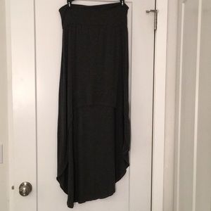Heather Grey High-Low Skirt